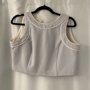 Vintage contract trim crop top